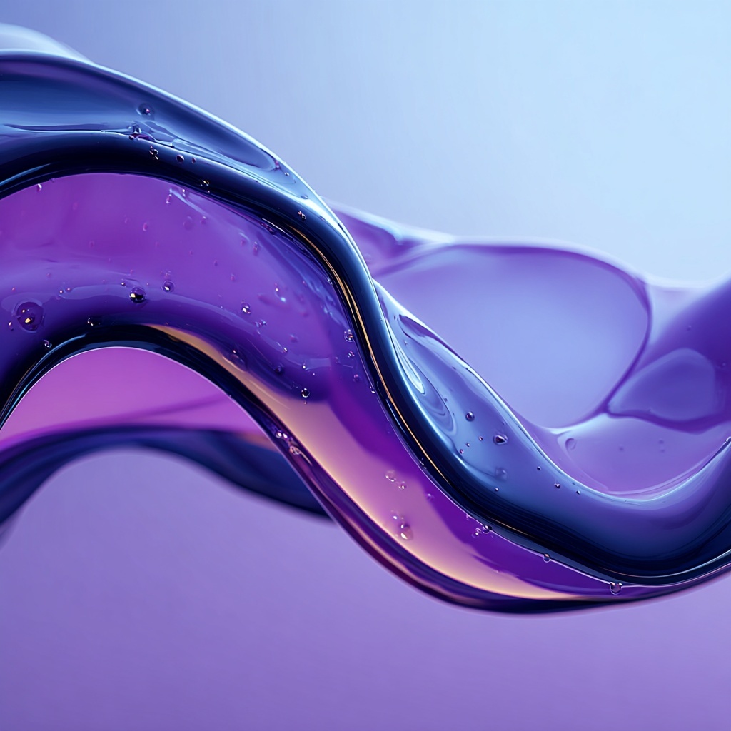 Abstract purple and blue fluid background simulating water